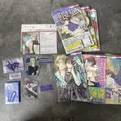 野良猫と狼１~６巻 アクスタ3種+バッジ1種+ポストカード5枚