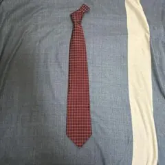 [美品]Brooks Brothers バーガンディ チェックネクタイ