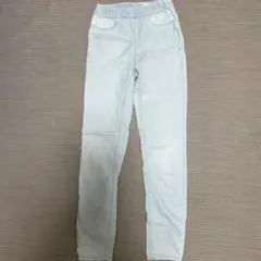 H&Mデニムレギンスパンツ140薄いブルー