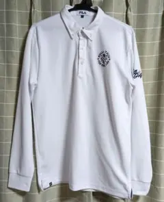 FILA ホワイト ポロシャツ Lサイズ