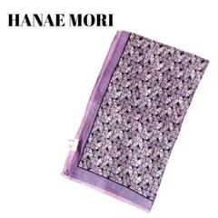 HANAE MORI 　ストール　ウール　カシミヤ　幾何学模様　美品