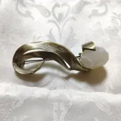 天然石ブローチ◆ヴィンテージ
