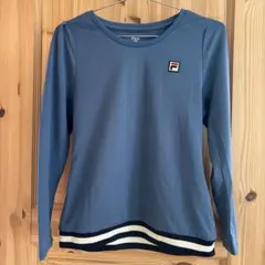 FILA ブルー 長袖 Tシャツ【Sサイズ】