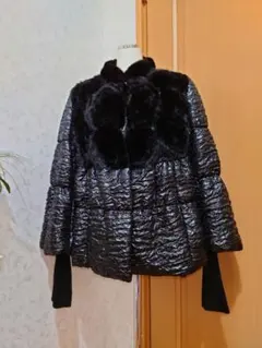 ❤❤期間限定お値下❤❤ミンクお花装飾❤ふんわりキルティングコート❤大人可愛い❤❤