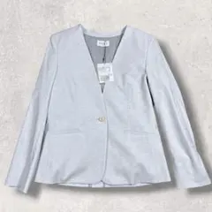 美品PLST プラステ リネンブレンド カラーレスジャケット パンツ