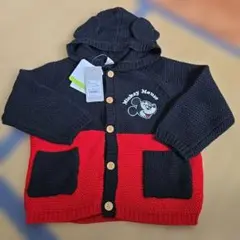 新品　フタフタ　バースデイ　ミッキー　カーディガン　95