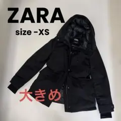 ZARA ザラ 中綿ダウンコート ジャケット ブラック　黒　大きめ　ゆったり