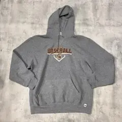00s Russell ラッセル スウェット パーカー カレッジ グレー