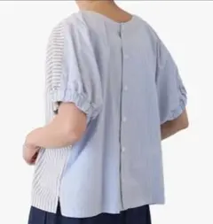 今季新品 】ビアズリー ストライプコンビカットソー ホワイト - メルカリ