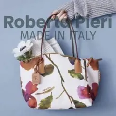 イタリア製 Roberta Pieri レザーハンドル 2way トートバッグ