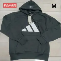 [新品]定価7,139円 adidas パーカー M 黒 [本日限り]