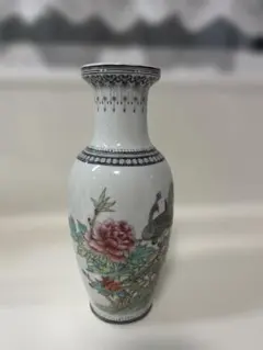 山水画 陶器 花瓶 高さ約30cm 山水画 陶磁器 花瓶 約30cm - メルカリ