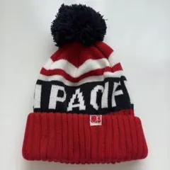 『OP』ロゴ入りストライプニット帽子