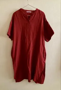 Live in comfort チュニック 半袖　赤のサムネイル