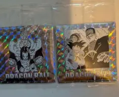 ドラゴンボール40周年記念オリジナルイラストレーションウエハースシール2枚セット