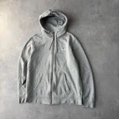 17809 NIKE ワンポイント スウォッシュ 刺繍ロゴ ジップアップパーカー