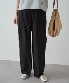 pualcecin ピュアルセシン 高密度コットン製品染めコクーンパンツ