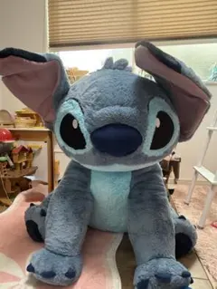 新品 タグ付き スティッチ コストコ 特大 ぬいぐるみ ブランケット付き