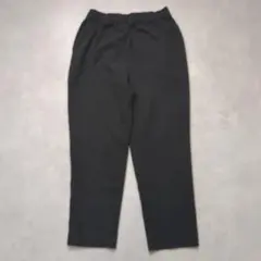 オペークドットクリップ 美脚 テーパードパンツ 黒イージーパンツ 40【L】のサムネイル
