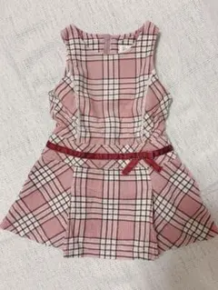 90cm エニィファム チェックワンピース