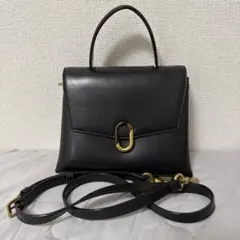 CHARLES&KEITHストーンエンベリッシュド ハンドルバッグ ブラック