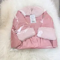 新品未使用 Familiar ピンク コート 80