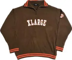 【美品】“XLARGE” ハーフジップニット