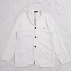 BURBERRY BLACK LABEL ジャケット 3 刺繍 白 コットン