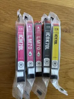 新品未使用品 互換 インクカートリッジ 5本セットのサムネイル