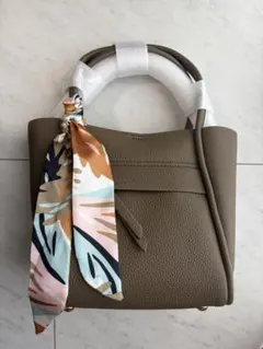 【新品】 ORiental TRaffic スカーフ付きハンドバッグ　ベージュ