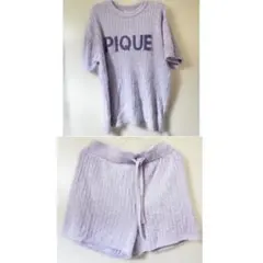 【新品】ジェラピケ リブロゴJQDプルオーバー＆ショートパンツSET