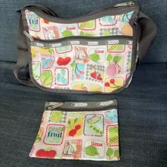 LeSportsac フルーツ柄 ショルダーバッグ　ポーチ付きのサムネイル