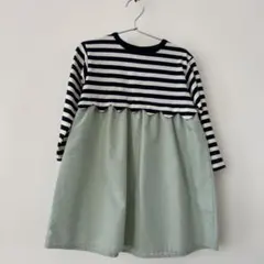 Samansa Mos2 Lagom ボーダー切替ワンピース Mのサムネイル
