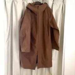 【美品】UNIQLO U ブロックテックコート メンズ L ブラウン