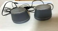 Amazon basics スピーカー　USB シルバー　PC