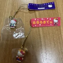 レア】 ご当地キティ 浦島太郎＆乙姫 ペアストラップ 浦島太郎伝説