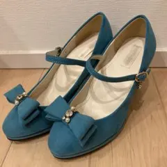 ミッシュマッシュ　リボンパンプス