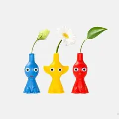 任天堂 ピクミン 花瓶 3点セット インテリア 一輪挿し 赤 青 黄 - メルカリ