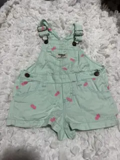 OshKosh B'gosh パイナップル柄 オーバーオール　12ヶ月のサムネイル