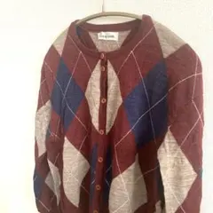 iliann loeb カーディガン アーガイル イリアンローブ　ニット 日本製
