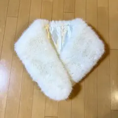 成人式 ホワイトファーショール