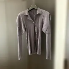 PLEATS PLEASE カーディガン　グレーのサムネイル