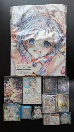 白猫 ティナ 抱き枕カバー カード その他セット 白猫プロジェクト プレミアム 抱き枕カバー ティナ - メルカリ