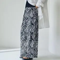 LEPSIM 楊柳柄イージーパンツ