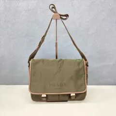PRADA オリーブグリーン ショルダーバッグa
