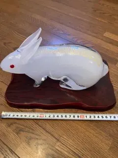 Disney ミッキーマウス 陶器置物 招き猫 縁起物 高さ19cm 超希少