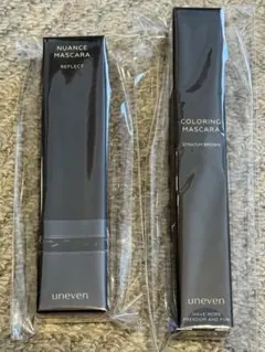 uneven カラーリングマスカラ ニュアンスマスカラ2本セット 新品のサムネイル