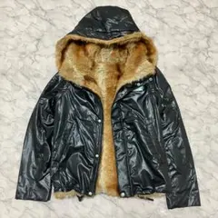 y2k 平成ギャル 2way fur nylon jacket 短丈