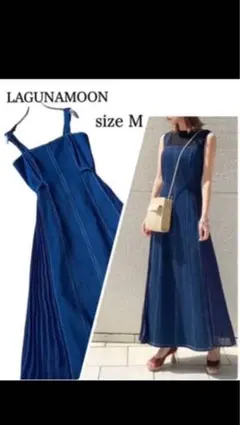 LAGUNAMOON ネイビー ノースリーブワンピース M