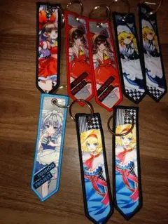 東方プロジェクト フライトタグ キーホルダー まとめ売り 霊夢 アリス